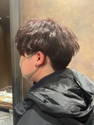 ショート カラー メンズ 韓国ヘア/銀座/艶髪 /MINX/ウチダのヘアスタイル