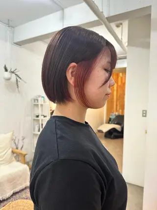 ショート カラー 🪭risa 暖色/レイヤー🪭のヘアスタイル