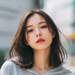 セミロング 飯田 知将のヘアスタイル