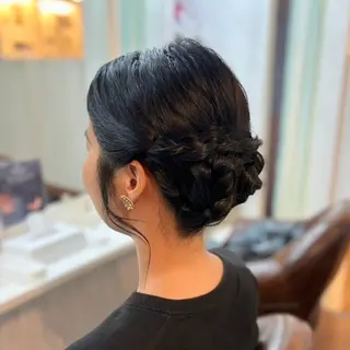 ミディアム ヘアアレンジ elua kanekoのマツエク・マツパデザイン