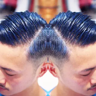 ショート カラー メンズ 及川シゲル 髪質改善講師のヘアスタイル