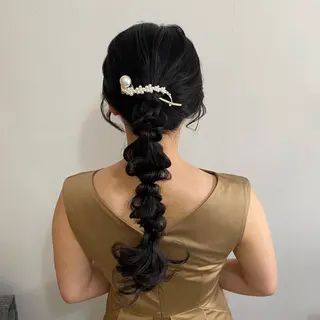 ロング Uyu所属・risa/恵比寿/ ヘアセットのヘアスタイル