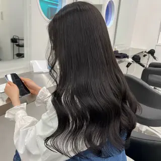 ロング カラー ヘアアレンジ 透明感ラベンダー💗 SHOのヘアスタイル