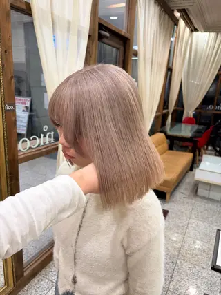 カラー nico所属・KANNA🩵 nico 東心斎橋のヘアスタイル