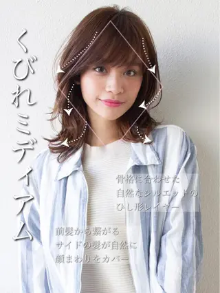 ミディアム 【1日2名様限定】 AFLOAT白川雄副のヘアスタイル