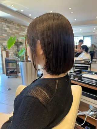 ミディアム カラー 清水 萌未のヘアスタイル