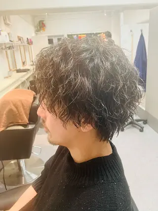 パーマ メンズ メンズ特化/パーマ/ フェードWATARUのヘアスタイル