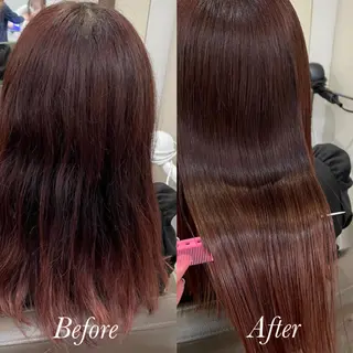 ロング aya/小顔レイヤー /柔らかカラーのヘアスタイル