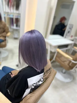 ミディアム ✂️carina✂️ ハイトーンカラー🤩のヘアスタイル