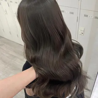 ロング カラー 透明感カラー ふうか　渋谷のヘアスタイル