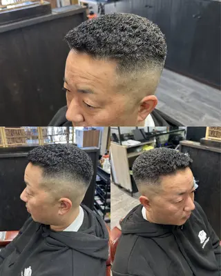 ショート パーマ 田島 颯人のヘアスタイル