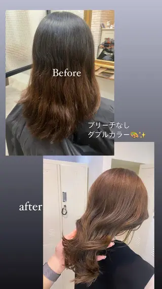 ミディアム ココロ☀️ CLUTCH天王寺店のヘアスタイル