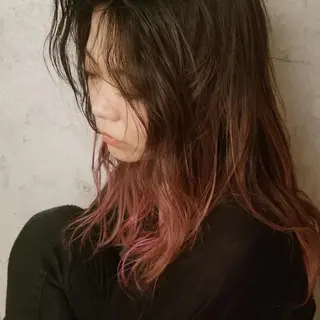 セミロング カラー 英語ok sohee ソヒ 305号室のヘアスタイル