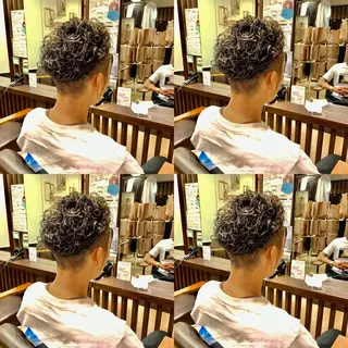 ショート カラー パーマ メンズ ZIPセカンド所属・北原 練のヘアスタイル