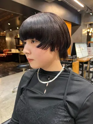 ショート カラー haco＋所属・圧倒的デザイン力 店長🎨RENAのヘアスタイル