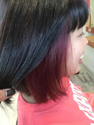 ミディアム カラー nakahara madokaのヘアスタイル