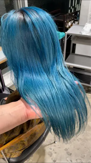 セミロング MiRI💜地毛級 エクステ✖似合わせ技のヘアスタイル