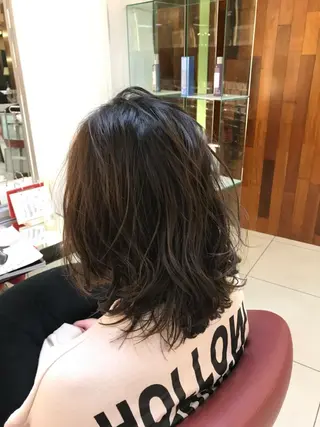 ミディアム 【髪質改善×カラー】 QUALIS沓掛貴浩のヘアスタイル