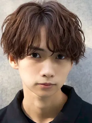 ミディアム パーマ モテ髪/垢抜け 学生支持率◎のヘアスタイル