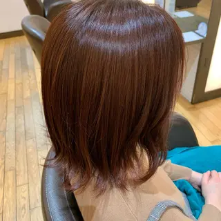 ミディアム カラー 透明感カラー/ 岡田澪香のヘアスタイル