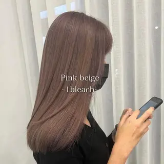 セミロング カラー THESALONS所属・🤍ブリーチカラー /寄田龍樹🤍のヘアスタイル