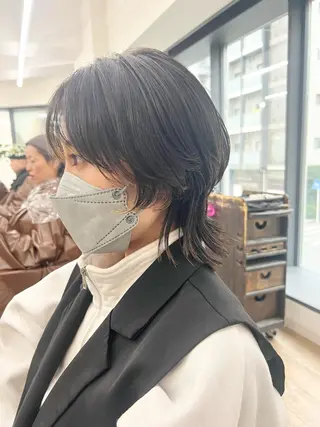 ミディアム カラー パーマ パーマ/ハイライト 💙鶴岡　愛💙のヘアスタイル