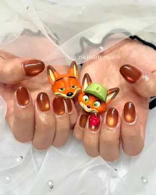 メンズ ネイル GO TODAY シェアサロン　原宿Liber店所属・Risa🍒原宿 推し活/ガーリーのネイルデザイン