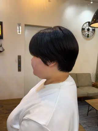 ショート 似合わせカット‪// 鶴我万唯華のヘアスタイル