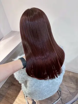 セミロング カラー Mio/髪質改善 透明感カラー/西梅田のヘアスタイル