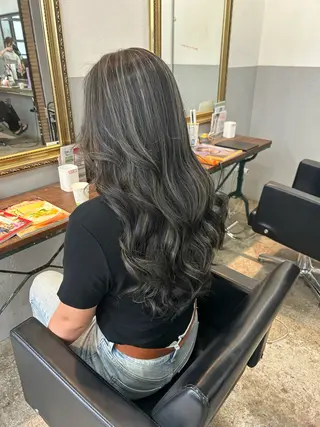 ロング カラー SITY.天神大名【シティ】所属・🦋mamiya🦋 カットモデル募集のヘアスタイル