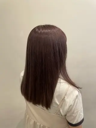 ミディアム ブリーチカラー/ 細川はるかのヘアスタイル