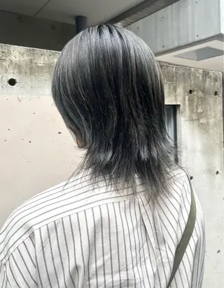 ミディアム ☀️コミヤマミユ☀️ /パーマ/ハイトーンのヘアスタイル