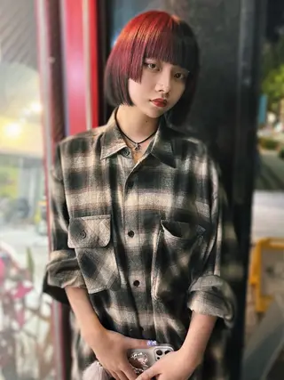 ショート カラー 🧡色落ちまで2度綺 麗なカラー🧡ヨシキのヘアスタイル