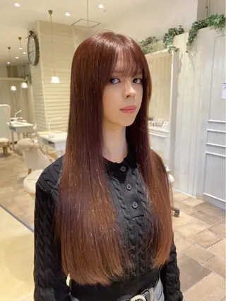 ロング カラー Maison Annex【心斎橋/レイヤーカット/ブリーチなしダブルカラー/髪質改善カラー】所属・レイヤーカット/ 心斎橋 MACOのヘアスタイル