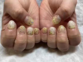 ネイル ネイルリボン 受付スタッフのネイルデザイン