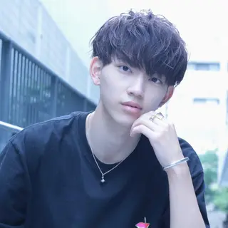 ショート パーマ ヘアアレンジ メンズ 飯塚 想のヘアスタイル