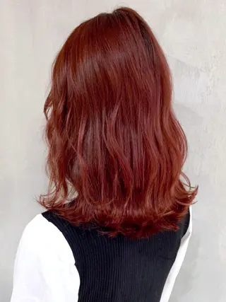 ミディアム カラー パーマ ヘアアレンジ ITbyALBUM 浦和店のヘアスタイル