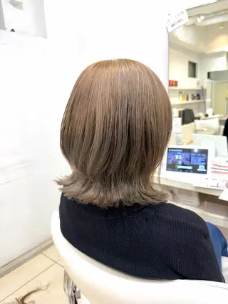 ミディアム カラー 🤎ベージュカラー/ 髪質改善/山岸🤎のヘアスタイル