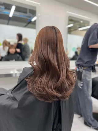 ロング カラー 透明感 カラーしゅうじのヘアスタイル