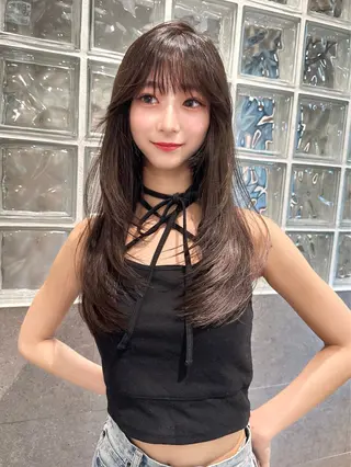 ロング カラー 韓国ヘア/レイヤー /大嶽佑馬のヘアスタイル