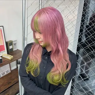 ロング カラー 🥀YUIHA🥀 テザインカラー♥のヘアスタイル