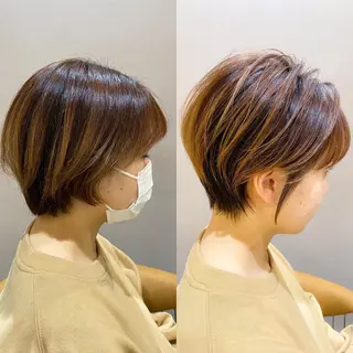 ショート 🇰🇷韓国レイヤー 錦糸町【北山謙三】のヘアスタイル