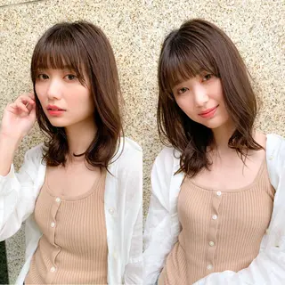 ミディアム 髪質改善縮毛矯正✨ ナリタユウヤのヘアスタイル