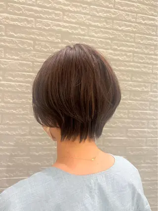 ショート カラー ぷつっとボブ/ 似合わせ🥀原ちひろのヘアスタイル