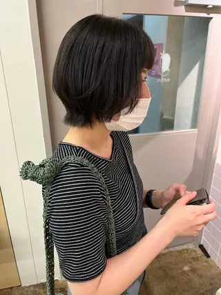 ショート 西山 紗耶香🪽 透明感カラー/ボブのヘアスタイル