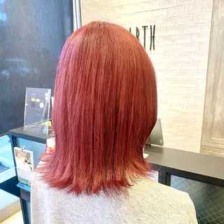 ミディアム カラー 渡邊 桃香のヘアスタイル