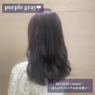 セミロング カラー ブリーチなしWカラー 🎀韓国ヘア/amiのヘアスタイル