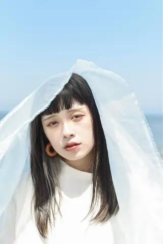 セミロング カラー SLASHスラッシュ 兵頭　裕のヘアスタイル