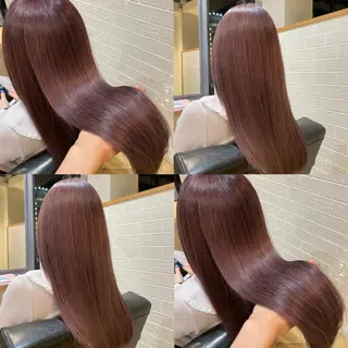 ロング カラー 艶カラー/韓国顔周り 🎀mamiのヘアスタイル