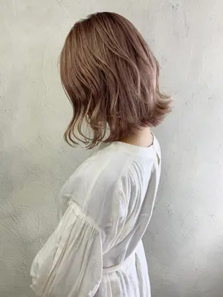 ミディアム カラー パーマ ヘアアレンジ ITbyALBUM 中野店のヘアスタイル